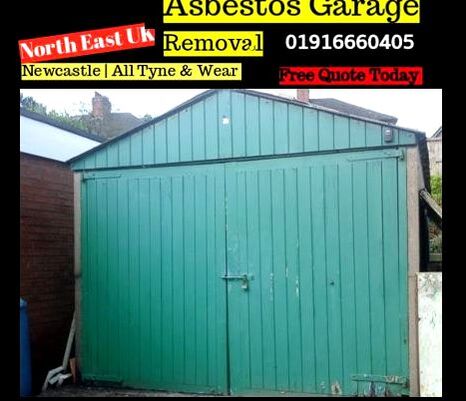asbestos garage removal newcastle asbestos garage roof removal Newcastle 01916660405 asbestos removal north tyneside Tyne & Wear asbestos corrugated roof removal